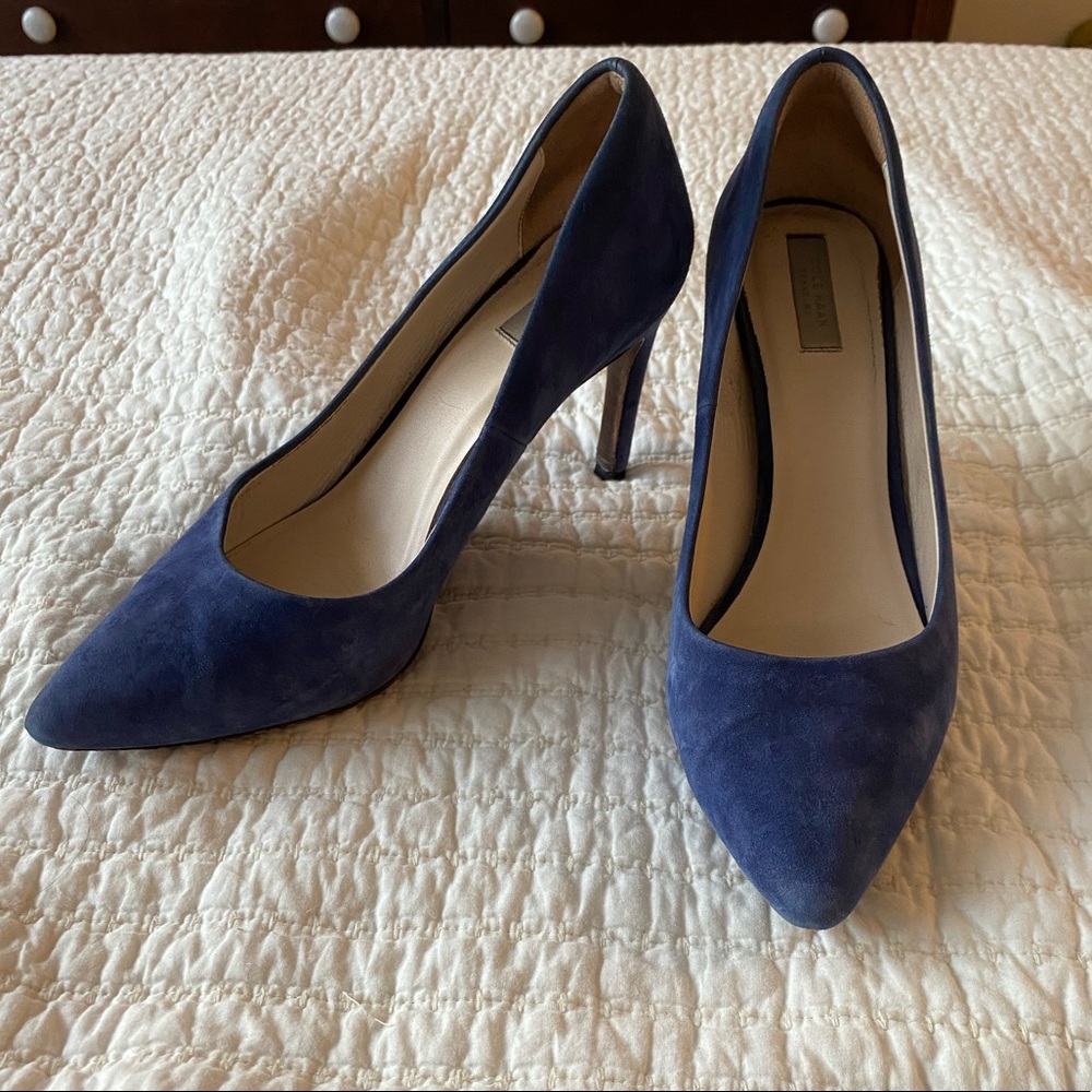 Blue Suede Cole Haan Pumps